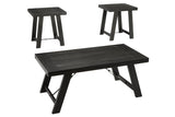 Noorbrook Black/Pewter Table by Ashley at Eve Furniture