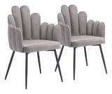 Noosa Gray Dining Chair (Set of 2) by Zuomod at Eve Furniture