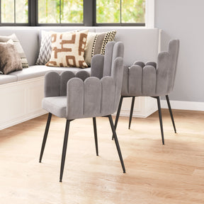 Noosa Gray Dining Chair (Set of 2) by Zuomod at Eve Furniture