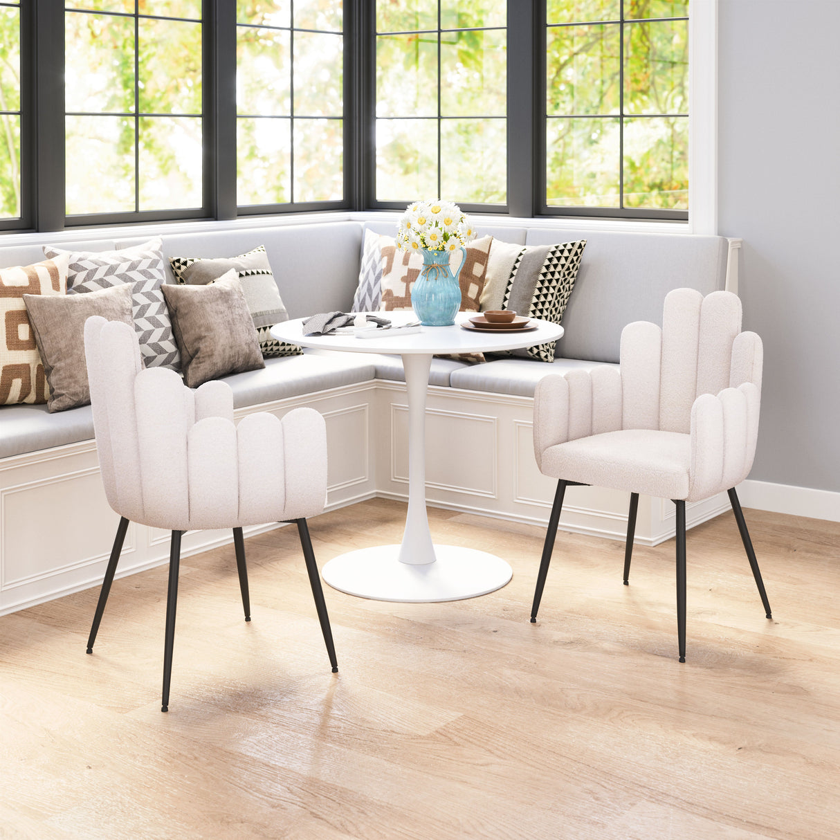 Noosa Ivory Dining Chair (Set of 2) by Zuomod at Eve Furniture