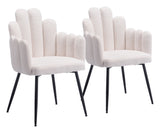Noosa Ivory Dining Chair (Set of 2) by Zuomod at Eve Furniture