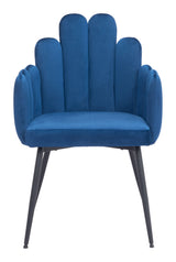 Noosa Navy Blue Dining Chair (Set of 2) by Zuomod at Eve Furniture