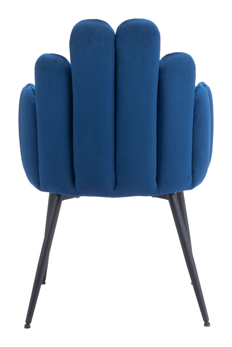 Noosa Navy Blue Dining Chair (Set of 2) by Zuomod at Eve Furniture