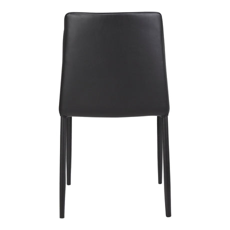 Nora Black Vegan Leather Dining Chair (Set of 2) by MOES at Eve Furniture