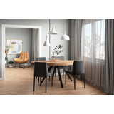 Nora Black Vegan Leather Dining Chair (Set of 2) by MOES at Eve Furniture