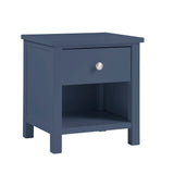 Nora Blue 1-Drawer Nightstand by Homelegance at Eve Furniture