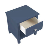 Nora Blue 1-Drawer Nightstand by Homelegance at Eve Furniture