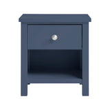Nora Blue 1-Drawer Nightstand by Homelegance at Eve Furniture