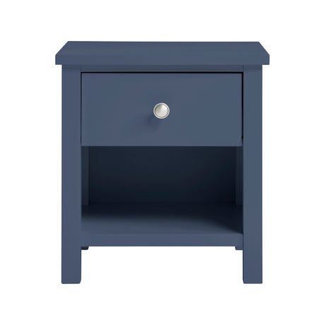 Nora Blue 1-Drawer Nightstand by Homelegance at Eve Furniture