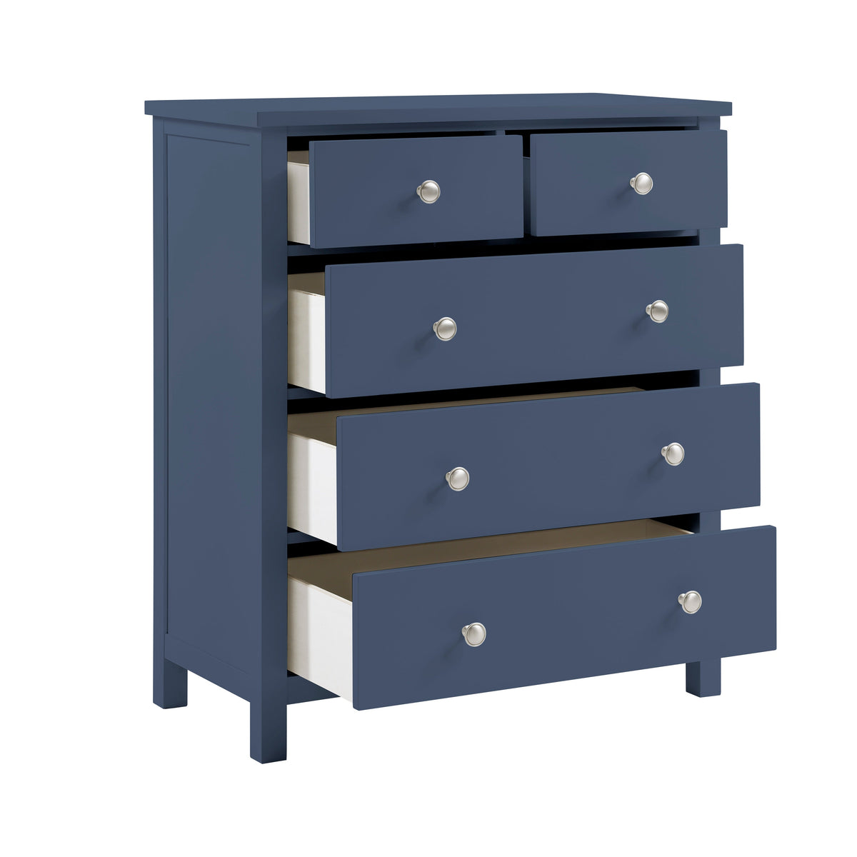 Nora Blue 5-Drawer Chest by Homelegance at Eve Furniture