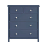 Nora Blue 5-Drawer Chest by Homelegance at Eve Furniture