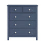 Nora Blue 5-Drawer Chest by Homelegance at Eve Furniture