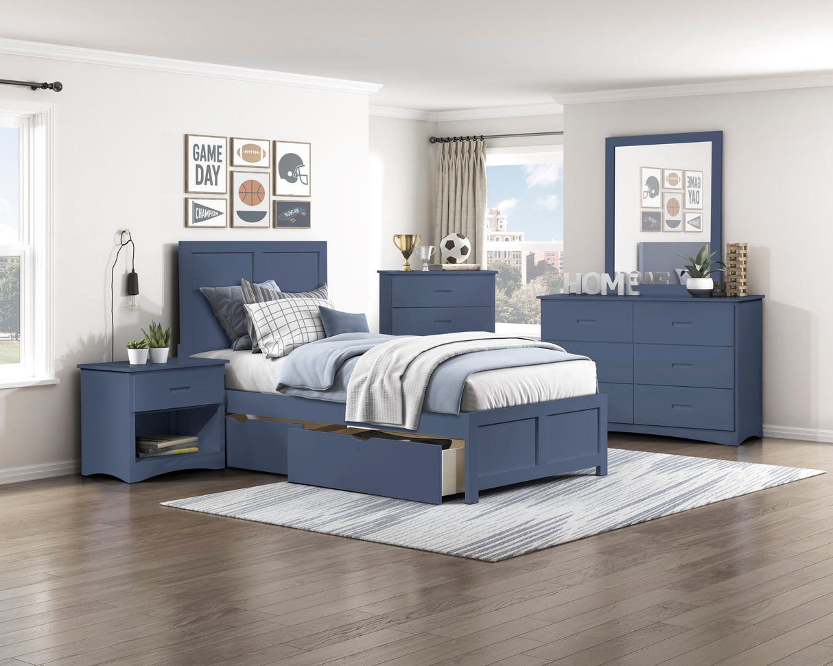 Nora Blue Dresser by Homelegance at Eve Furniture