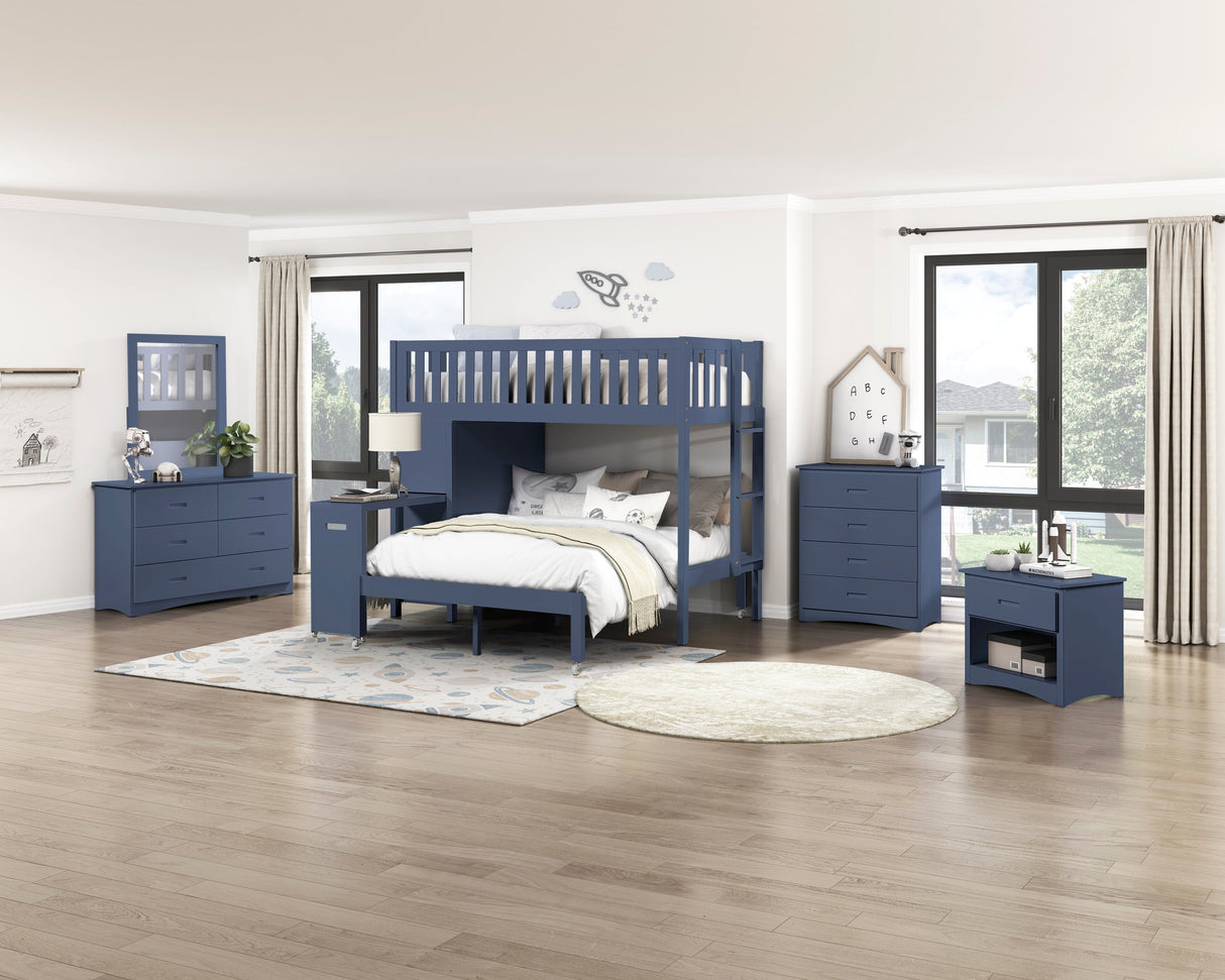 Nora Blue Dresser by Homelegance at Eve Furniture