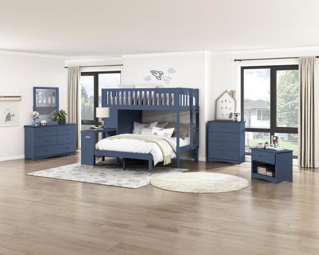 Nora Blue Dresser by Homelegance at Eve Furniture