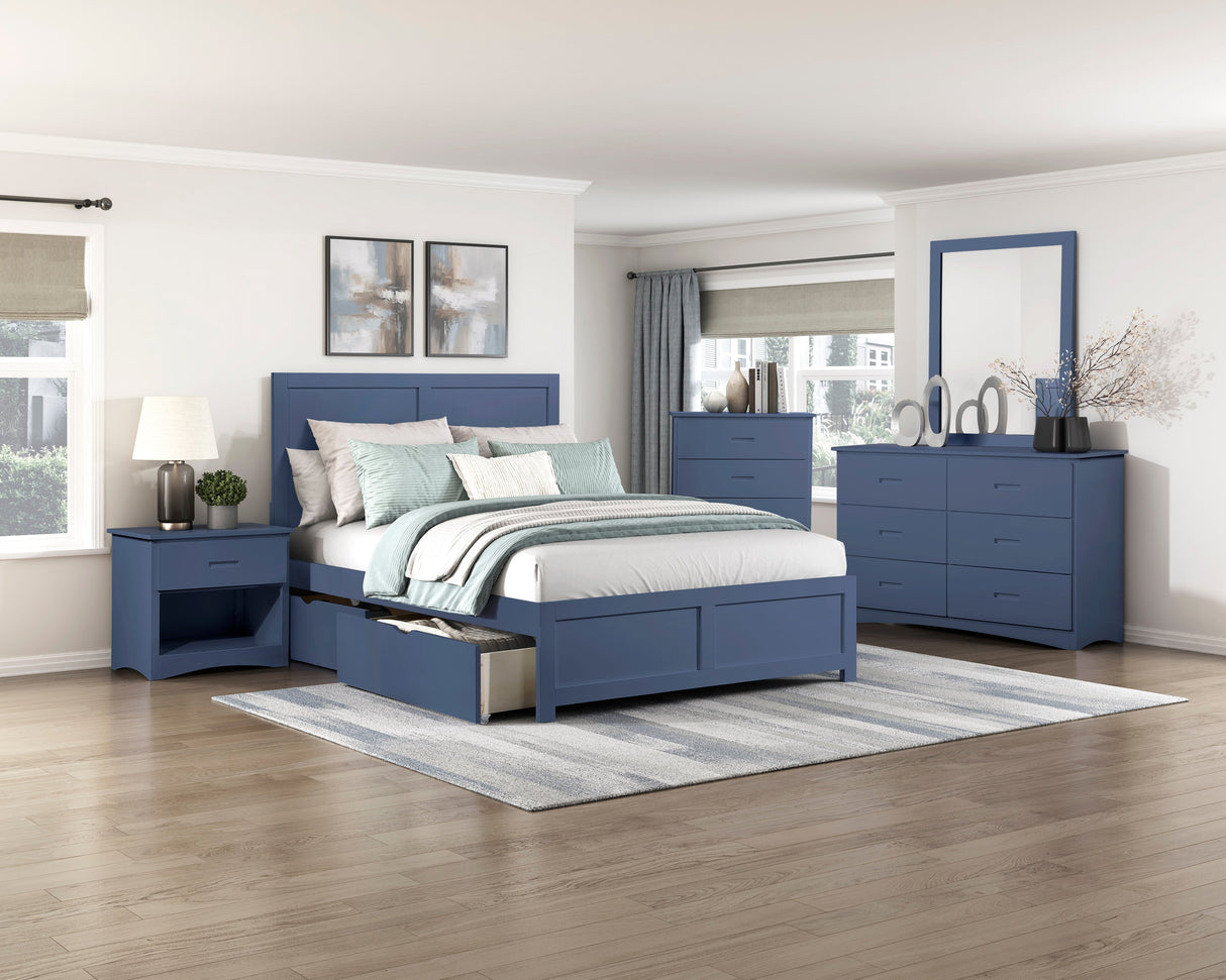 Nora Blue Dresser by Homelegance at Eve Furniture