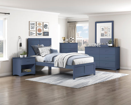 Nora Blue Dresser by Homelegance at Eve Furniture