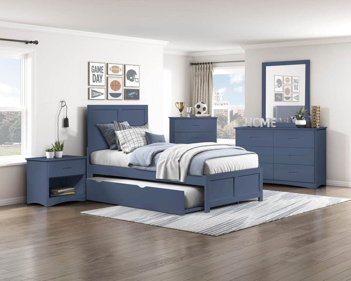 Nora Blue Dresser by Homelegance at Eve Furniture