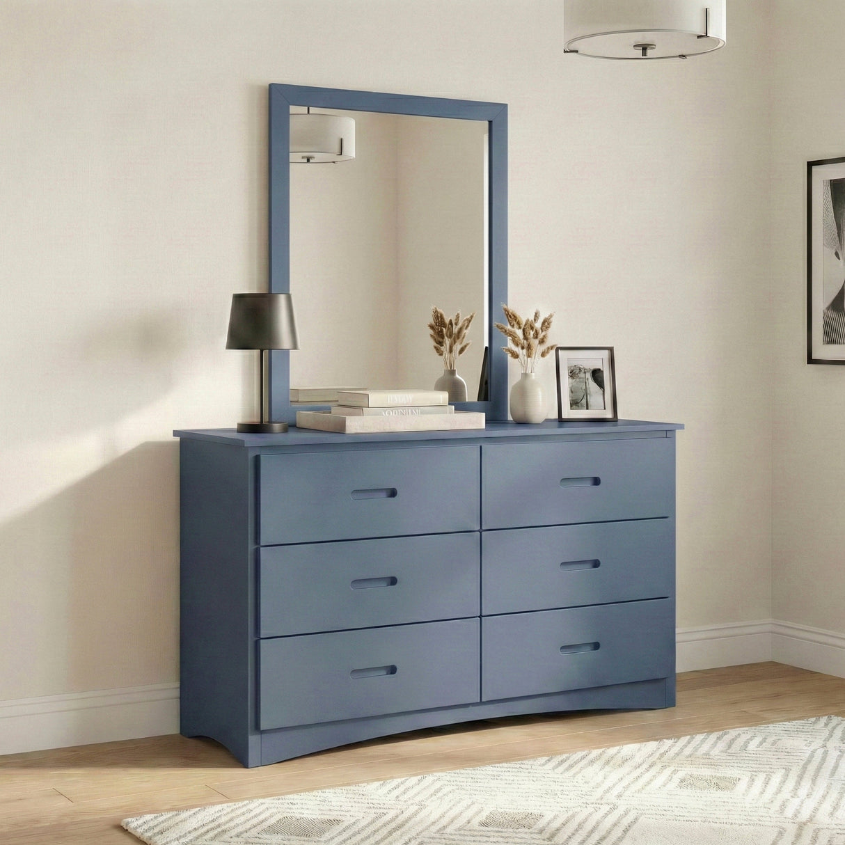 Nora Blue Dresser Mirror (Mirror Only) by Homelegance at Eve Furniture