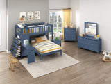 Nora Blue Dresser Mirror (Mirror Only) by Homelegance at Eve Furniture