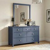 Nora Blue Dresser Mirror (Mirror Only) by Homelegance at Eve Furniture