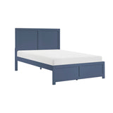 Nora Blue Full Platform Bed by Homelegance at Eve Furniture