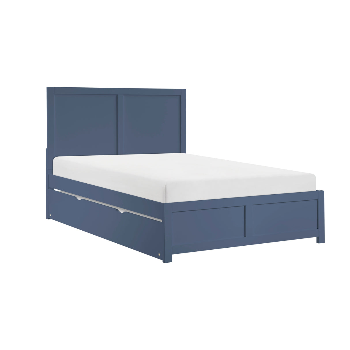 Nora Blue Full Platform Bed by Homelegance at Eve Furniture