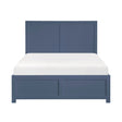 Nora Blue Full Platform Bed by Homelegance at Eve Furniture