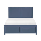 Nora Blue Full Platform Bed by Homelegance at Eve Furniture