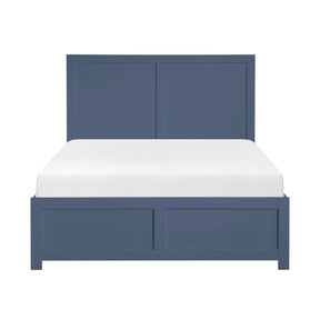 Nora Blue Full Platform Bed by Homelegance at Eve Furniture