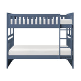 Nora Blue Full/Full Bunk Bed by Homelegance at Eve Furniture