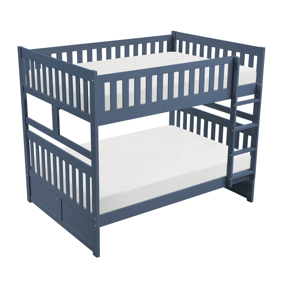 Nora Blue Full/Full Bunk Bed by Homelegance at Eve Furniture
