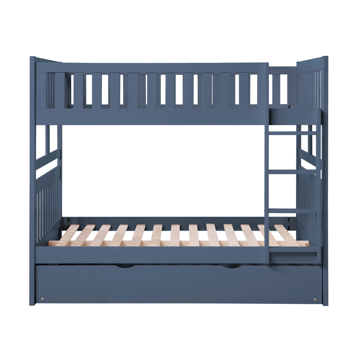 Nora Blue Full/Full Bunk Bed by Homelegance at Eve Furniture