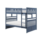 Nora Blue Full/Full Bunk Bed by Homelegance at Eve Furniture