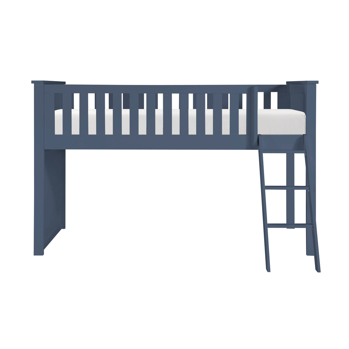 Nora Blue Low Loft Bunk Bed by Homelegance at Eve Furniture