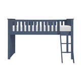 Nora Blue Low Loft Bunk Bed by Homelegance at Eve Furniture