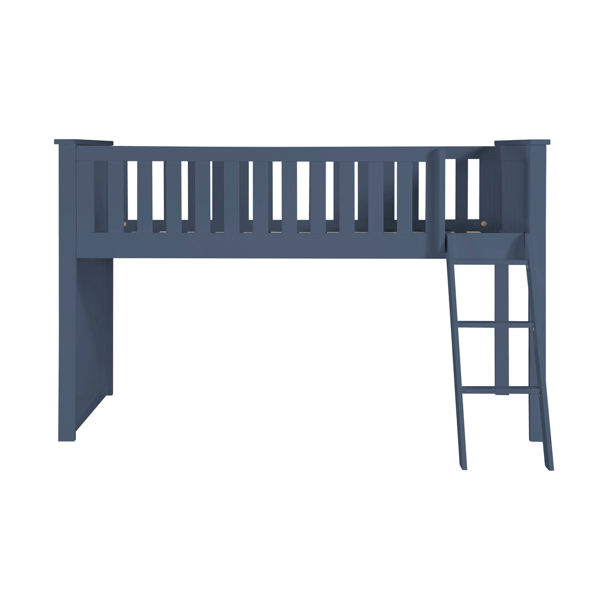 Nora Blue Low Loft Bunk Bed by Homelegance at Eve Furniture