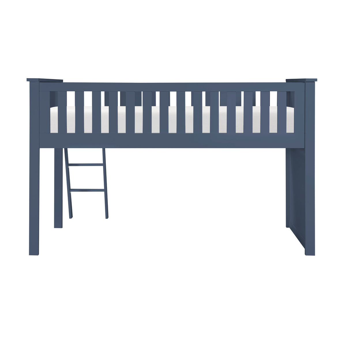 Nora Blue Low Loft Bunk Bed by Homelegance at Eve Furniture