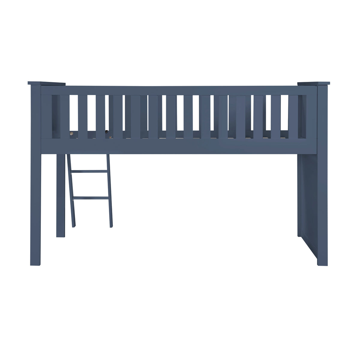 Nora Blue Low Loft Bunk Bed by Homelegance at Eve Furniture