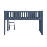 Nora Blue Low Loft Bunk Bed by Homelegance at Eve Furniture
