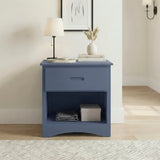 Nora Blue Nightstand by Homelegance at Eve Furniture