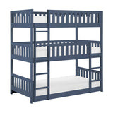 Nora Blue Triple Bunk Bed by Homelegance at Eve Furniture