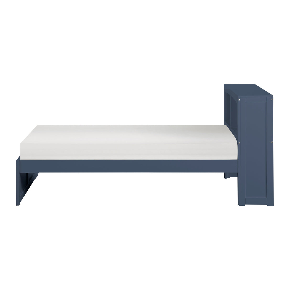 Nora Blue Twin Bookcase Platform Bed by Homelegance at Eve Furniture