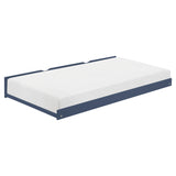 Nora Blue Twin Platform Bed by Homelegance at Eve Furniture