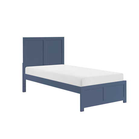 Nora Blue Twin Platform Bed by Homelegance at Eve Furniture