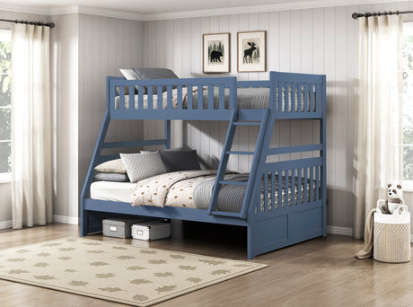 Nora Blue Twin Platform Bed by Homelegance at Eve Furniture