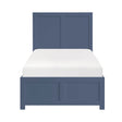 Nora Blue Twin Platform Bed by Homelegance at Eve Furniture