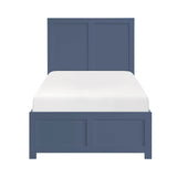 Nora Blue Twin Platform Bed by Homelegance at Eve Furniture