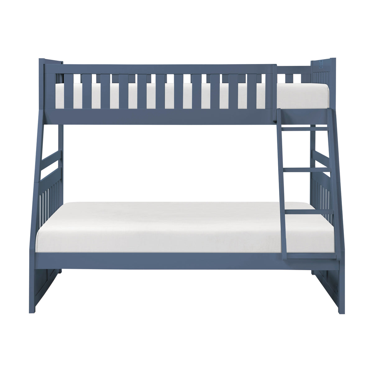 Nora Blue Twin/Full Bunk Bed by Homelegance at Eve Furniture