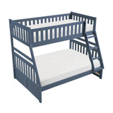 Nora Blue Twin/Full Bunk Bed by Homelegance at Eve Furniture
